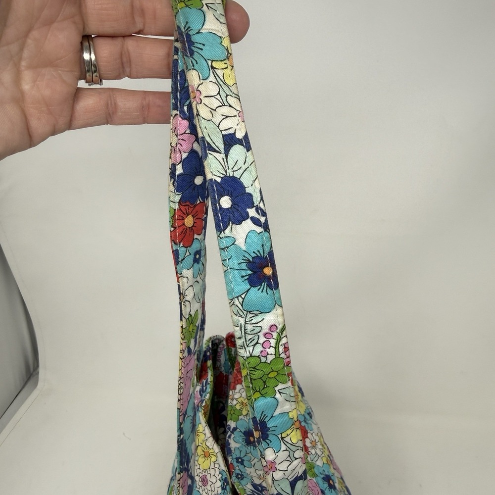 Vera Bradley Shoulder Bag Triple Compartment Far Out Floral Quilted Purse Boho - Picture 13 of 14